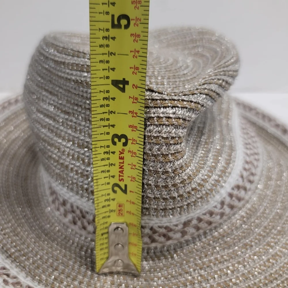 ERIC JAVITS l Squishee Woven Fedora Hat Sun UV UPF 50+ One Size - Picture 9 of 13